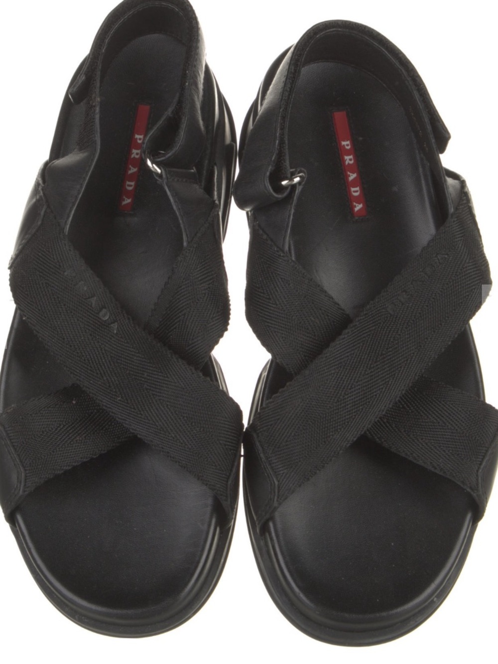 Black Strappy Prada Sandal - Picture 3 of 5
